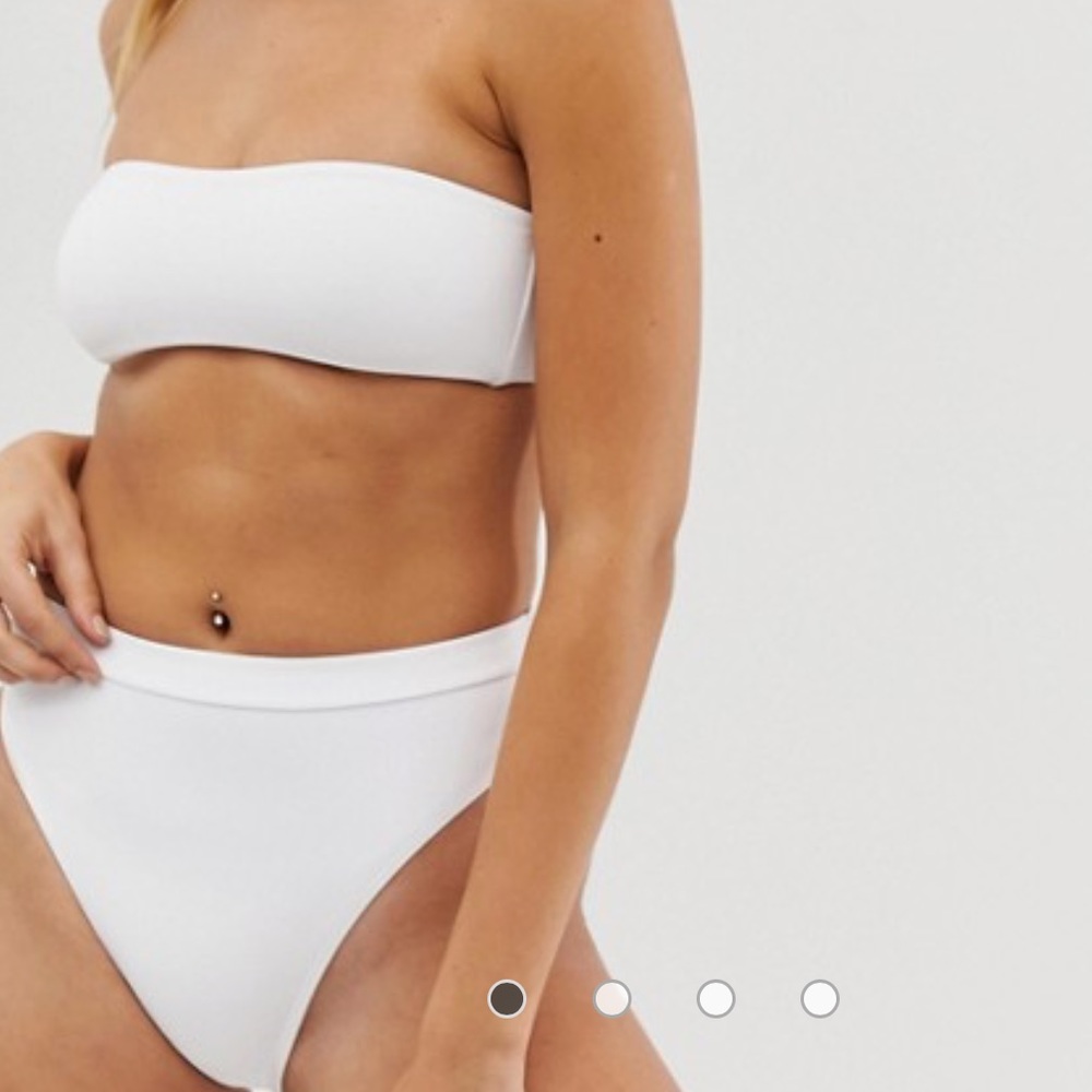 MISSGUIDED high waist/high leg bikini bottoms